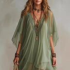 Flowy bohemian set — Blouse and twirling skirt