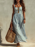Flowy polyester dress