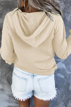 Sweat à capuche basique pour femme, coupe confortable et design sobre