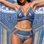 Maillot de bain 2 pièces rétro bretelles croisées - Chic&Shines