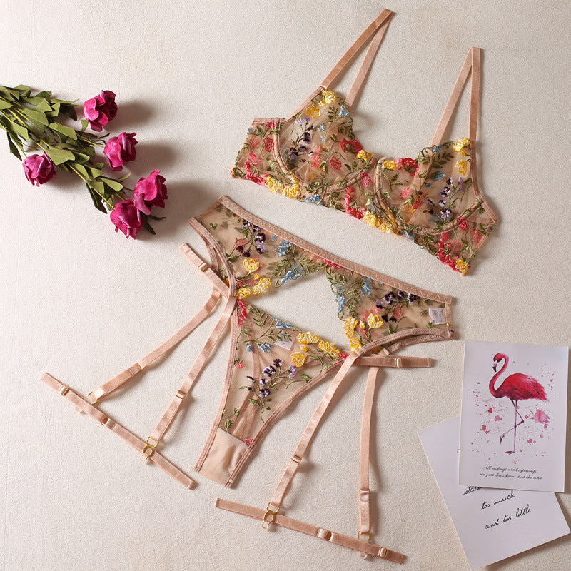 Céleste — Ensemble plage à motif floral