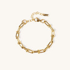 Isla | Bracelet en chaîne plaquée or imperméable - Ajustable