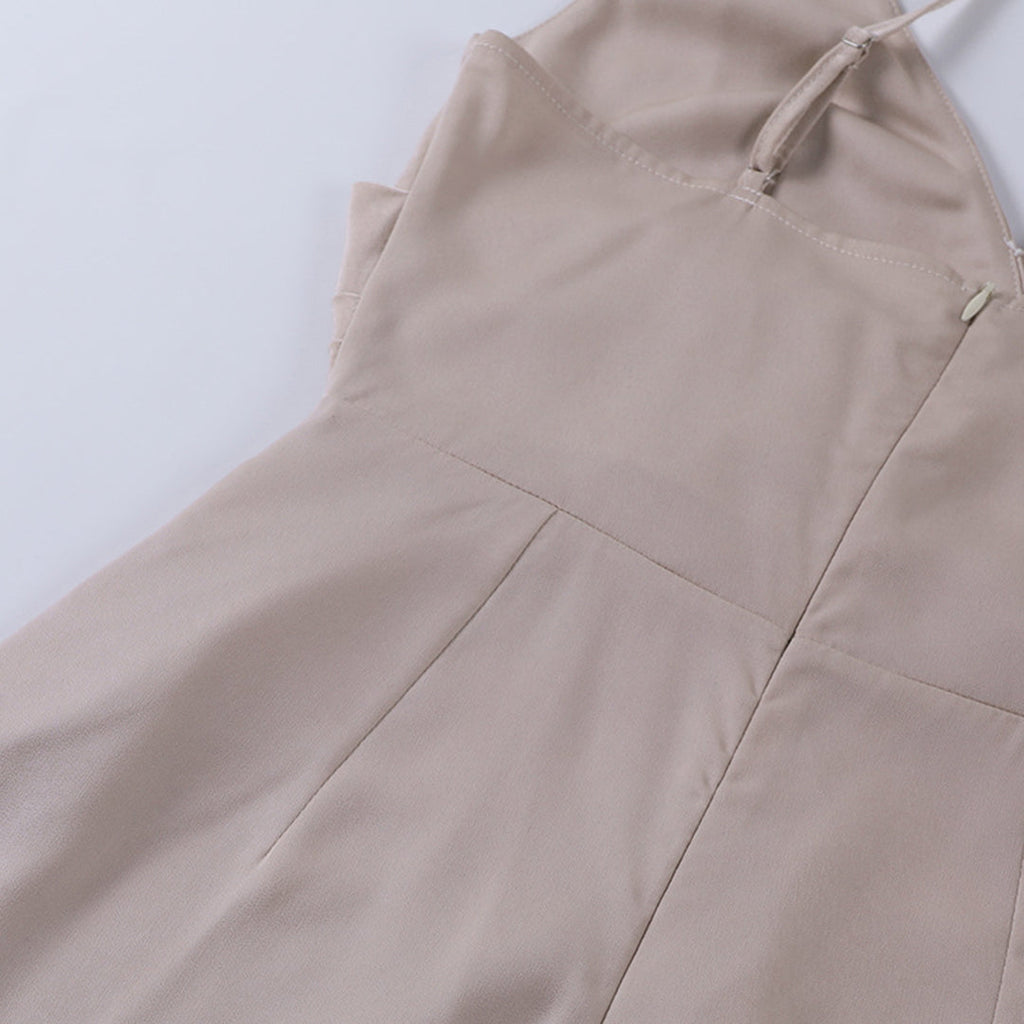 Maxi-robe en satin avec bretelles spaghetti | Sensuelle et élégante | Style féminin