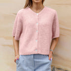 Women's Long Sleeve Crewneck Cardigan | Perfect for Fall