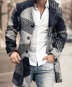 Trench-coat long et élégant pour hommes