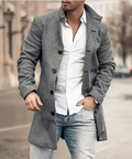 Trench-coat long et élégant pour hommes