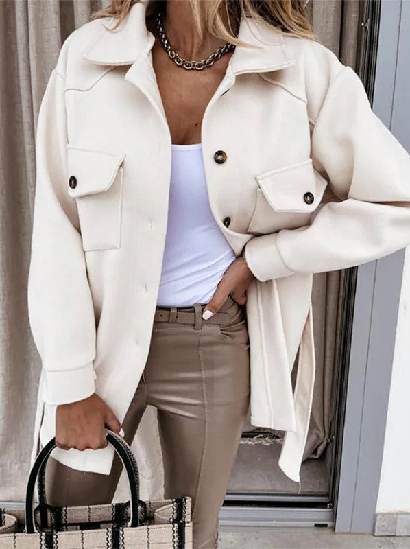 Veste élégante et décontractée avec fermeture éclair et coupe élégante - Automne Femmes