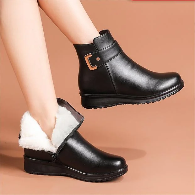 Bottes Annabel pour femmes – Bottes hautes en cuir véritable