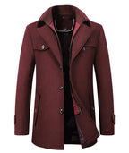 Manteau d'hiver en laine pour hommes