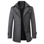Manteau d'hiver en laine pour hommes