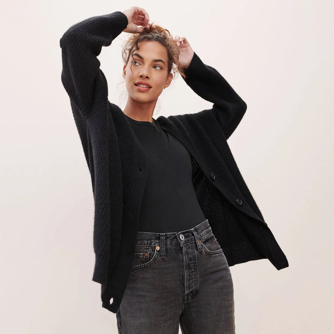 Cardigan surdimensionné automnal