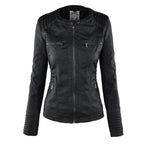 Veste en cuir à capuche pour femmes - Édition Automne