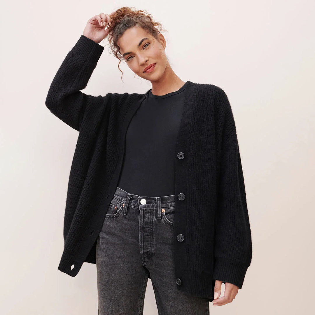 Cardigan surdimensionné automnal