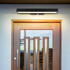 Black stainless steel outdoor light fixture