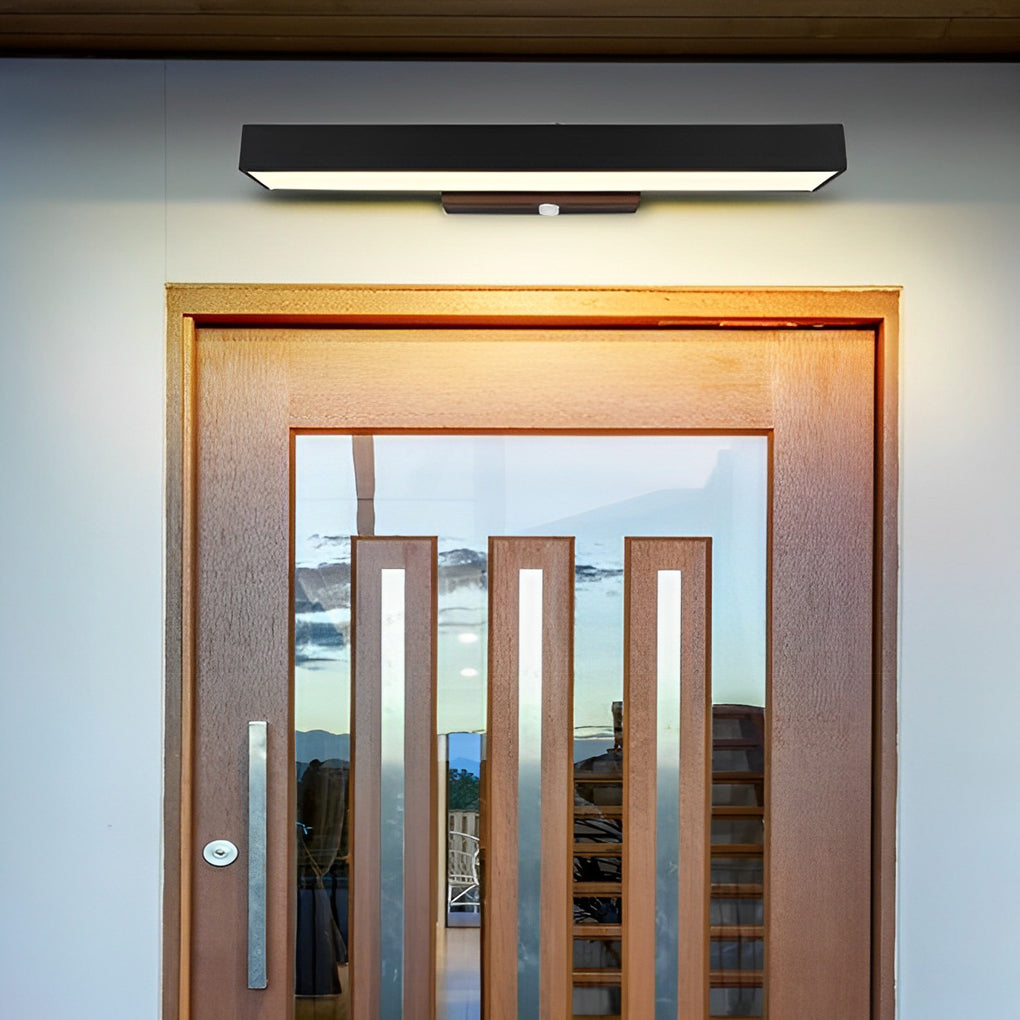 Black stainless steel outdoor light fixture