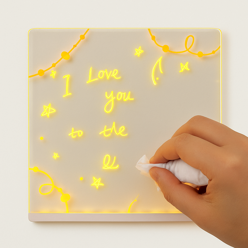 Bloc-notes LED avec couleurs
