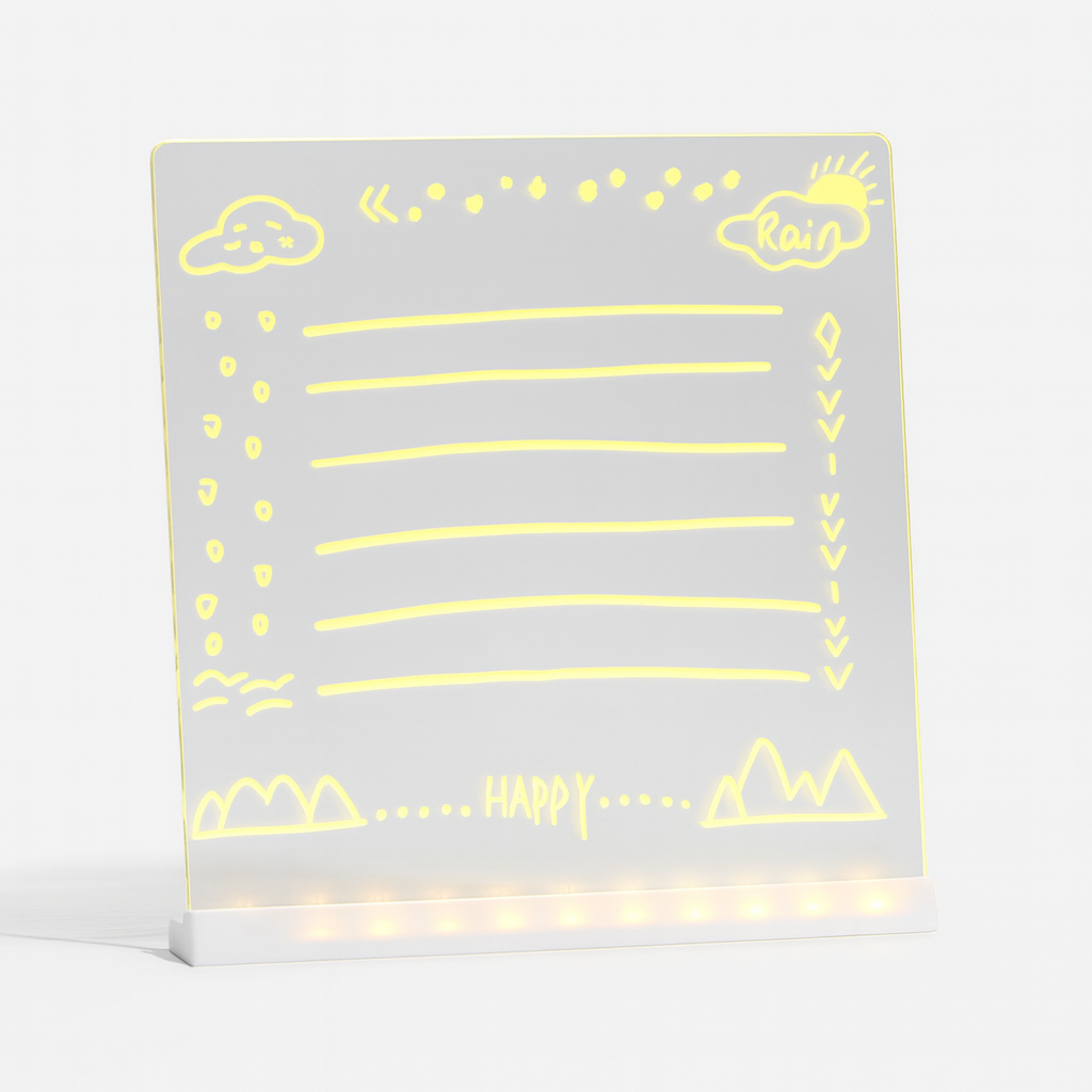 Bloc-notes LED avec couleurs