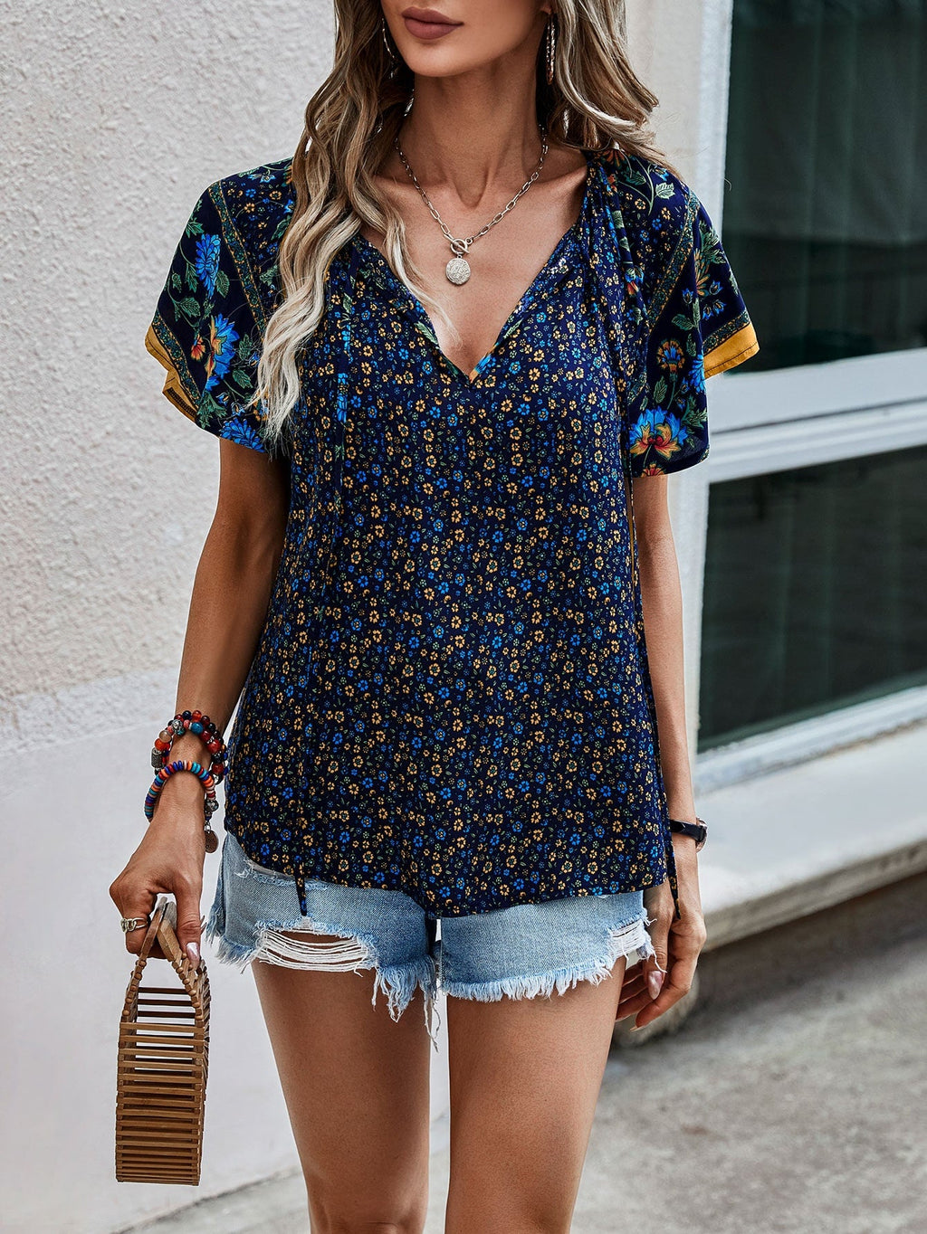 Women's Kataleya Boho Blouse, Long-Sleeved, Flowy, Versatile, Autumnal