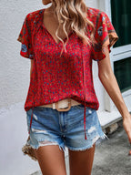 Women's Kataleya Boho Blouse, Long-Sleeved, Flowy, Versatile, Autumnal