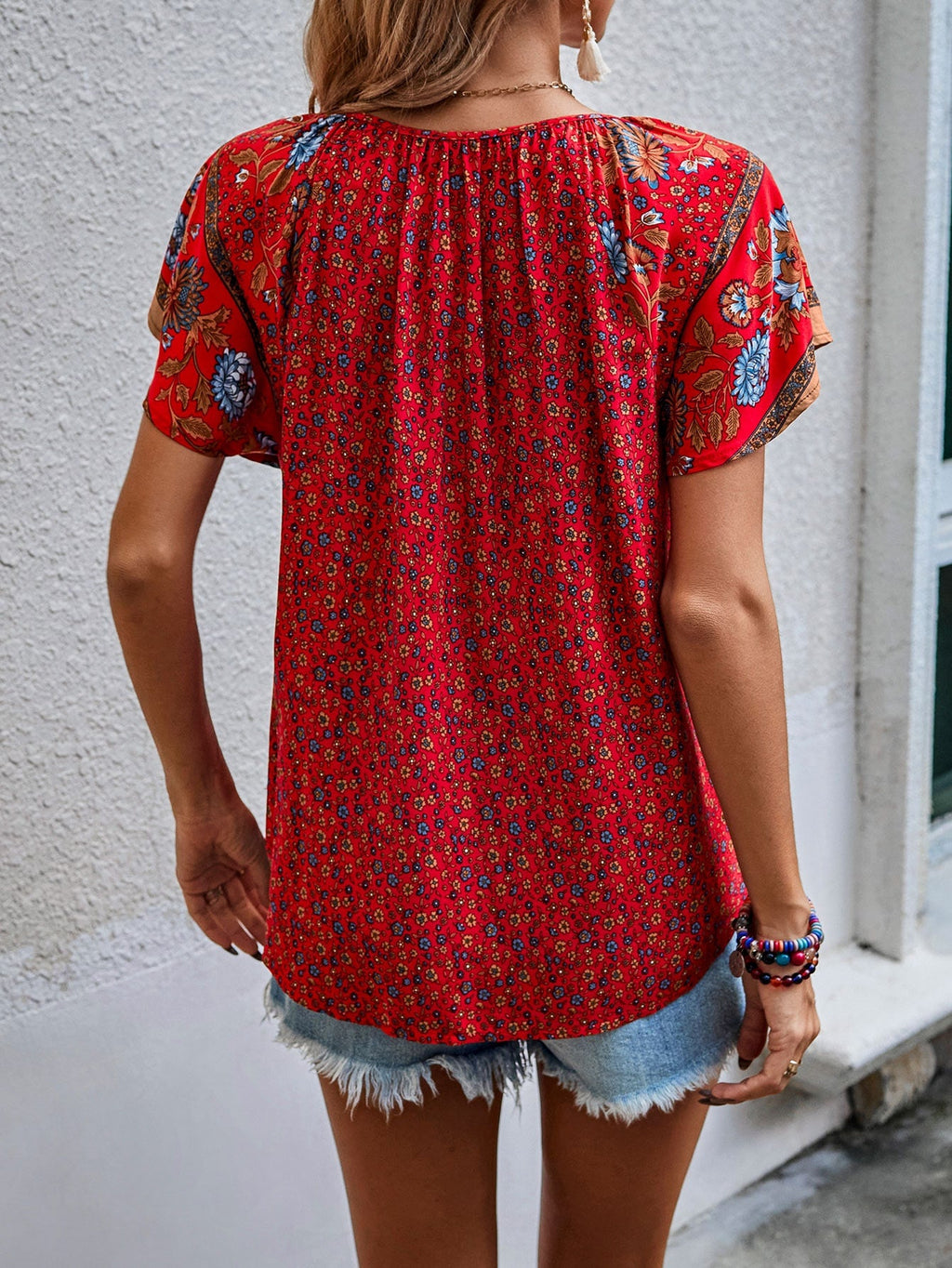 Women's Kataleya Boho Blouse, Long-Sleeved, Flowy, Versatile, Autumnal