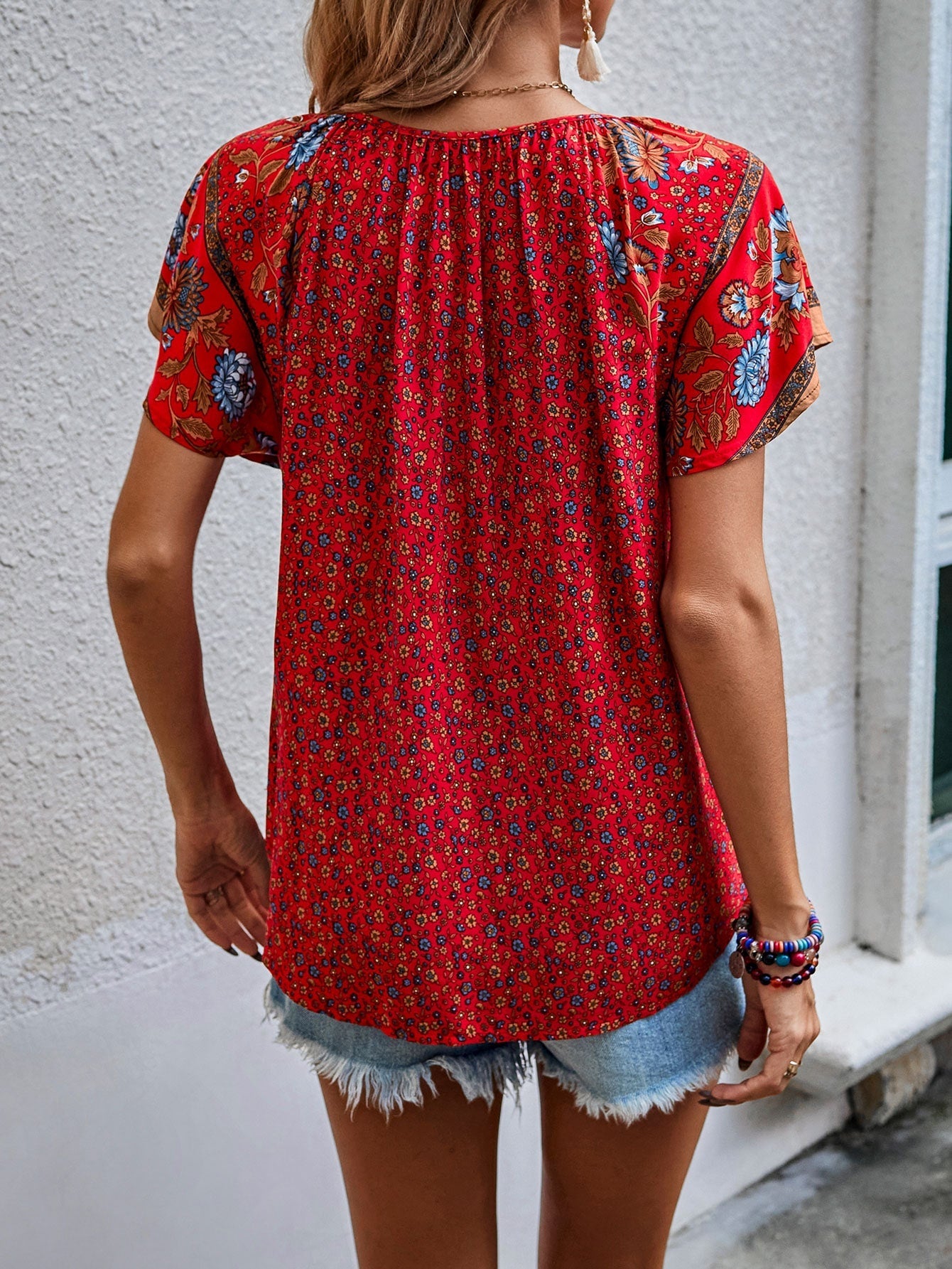 Women's Kataleya Boho Blouse, Long-Sleeved, Flowy, Versatile, Autumnal