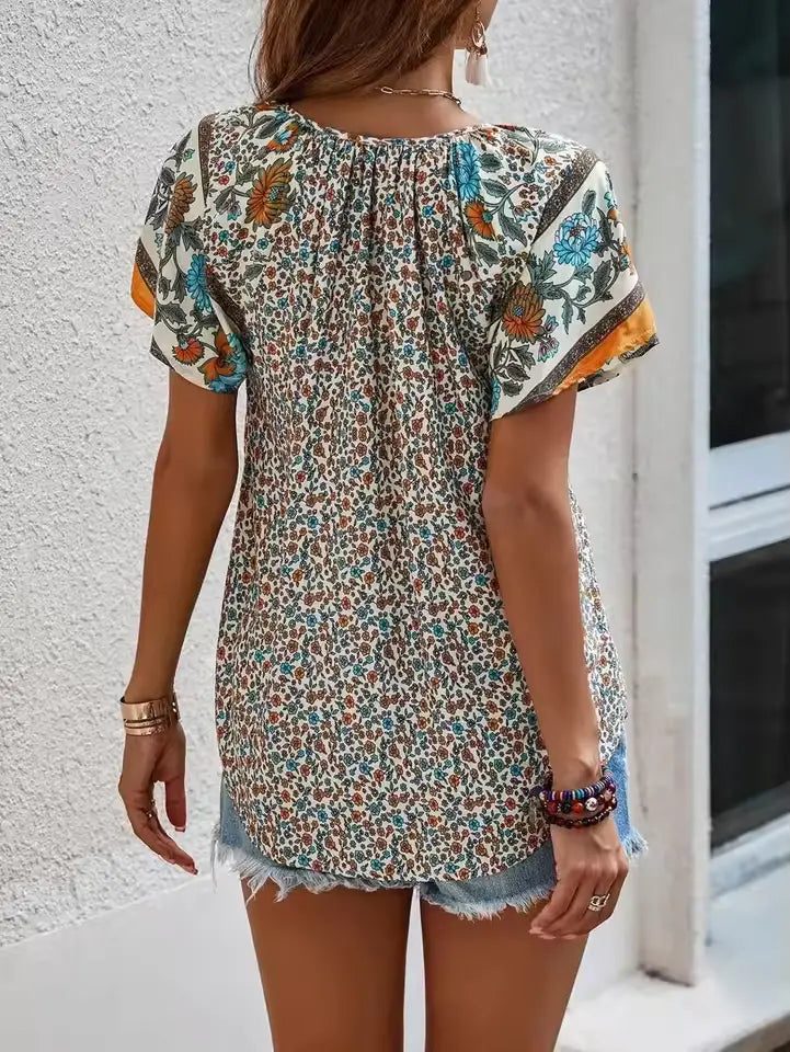 Women's Kataleya Boho Blouse, Long-Sleeved, Flowy, Versatile, Autumnal