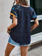 Women's Kataleya Boho Blouse, Long-Sleeved, Flowy, Versatile, Autumnal