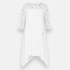 White Flowing and Light Midi Dress