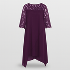 Purple Flowing and Light Midi Dress