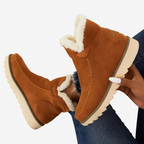 Bottes d'hiver pour femmes à semelle épaisse, confortables et chaudes