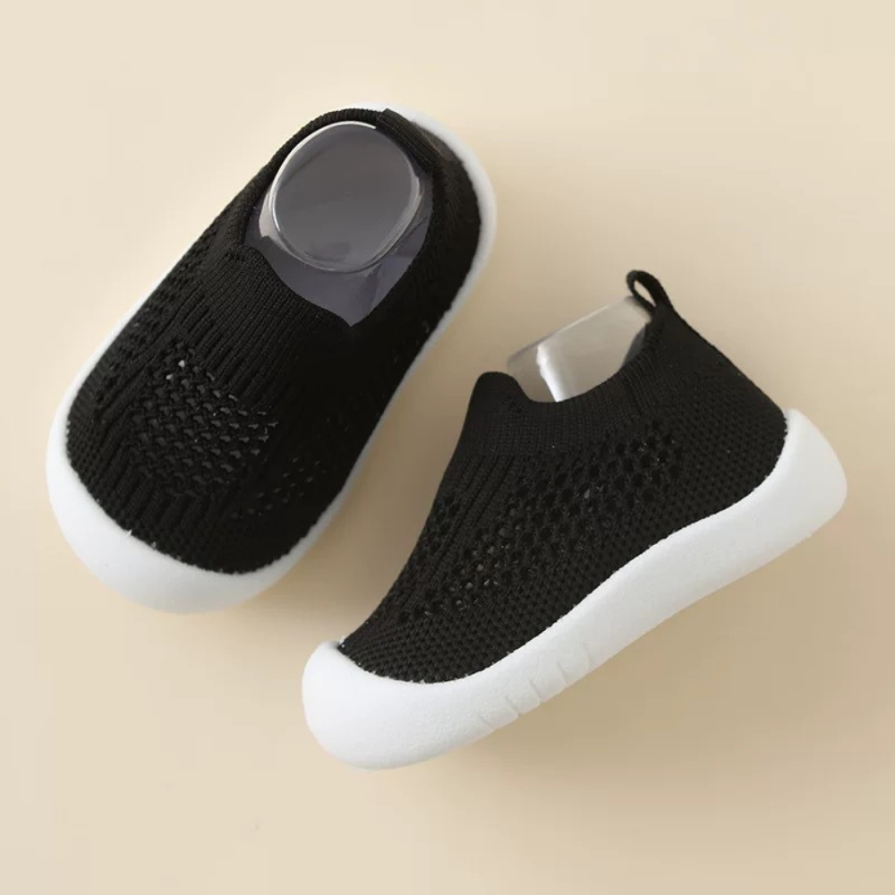 Chaussures à enfiler pour bébé et enfant | semelle souple respirante et antidérapante