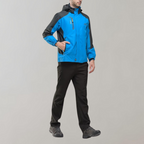 Veste d'extérieur Softshell pour hommes avec capuche, membrane coupe-vent, finition déperlante et doublure chaude pour l'automne
