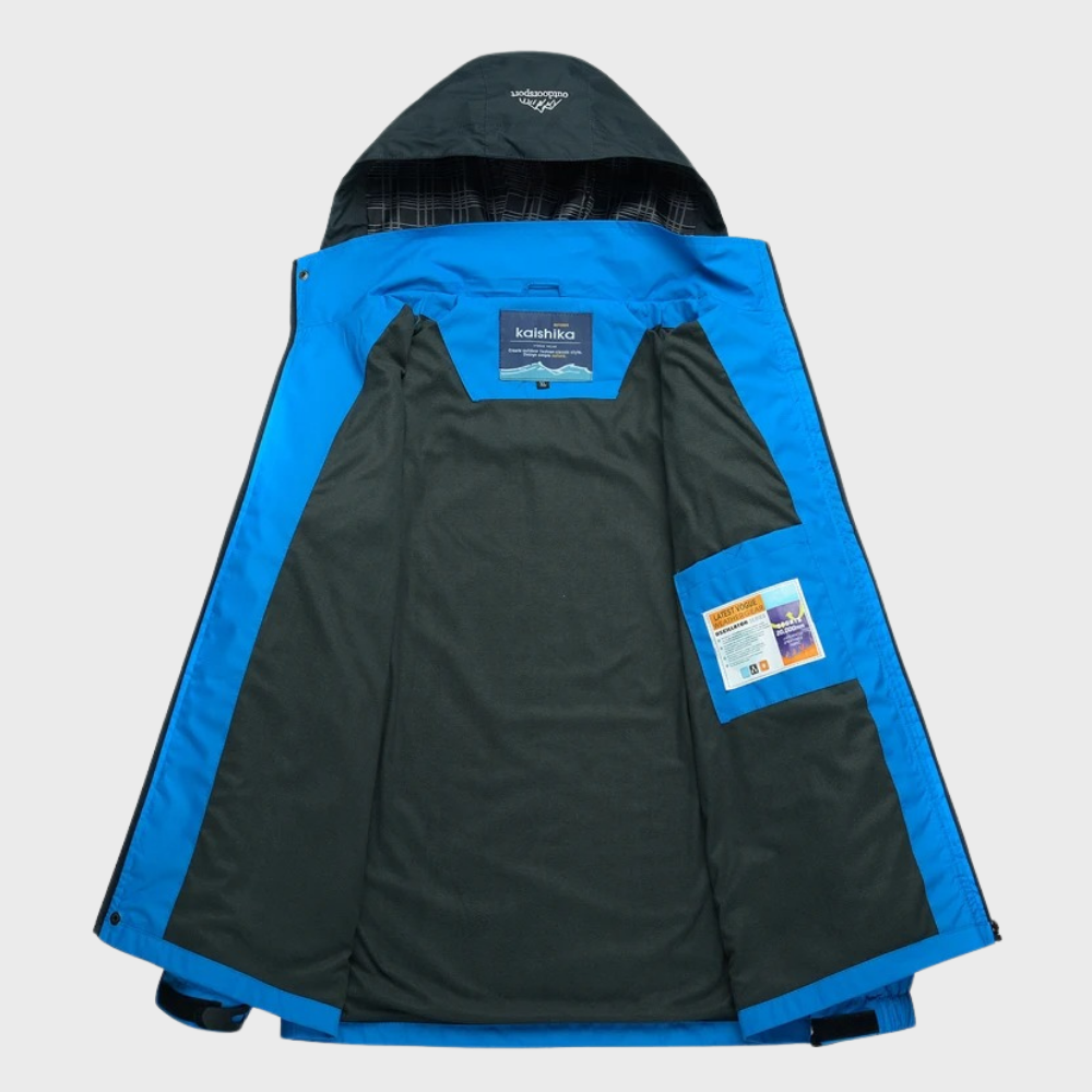 Veste d'extérieur Softshell pour hommes avec capuche, membrane coupe-vent, finition déperlante et doublure chaude pour l'automne