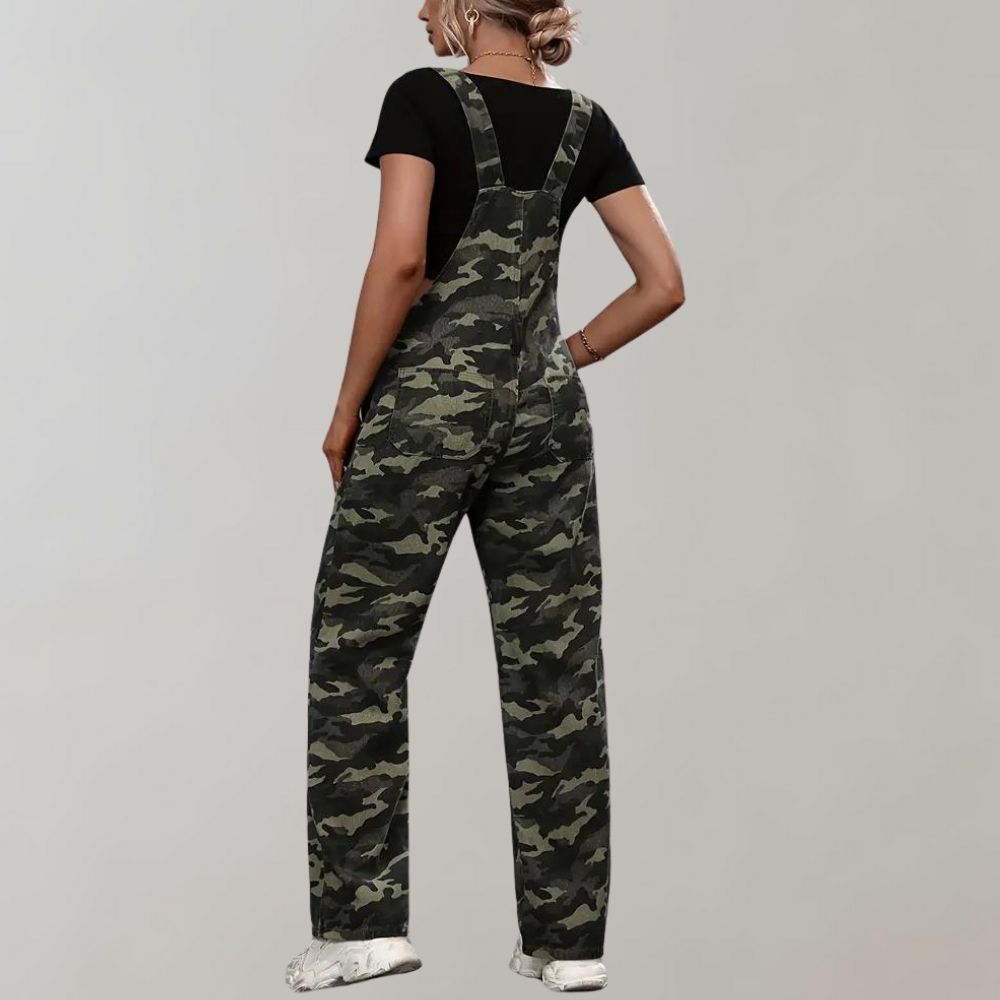 Neea - Stylish camouflage jumpsuit for summer