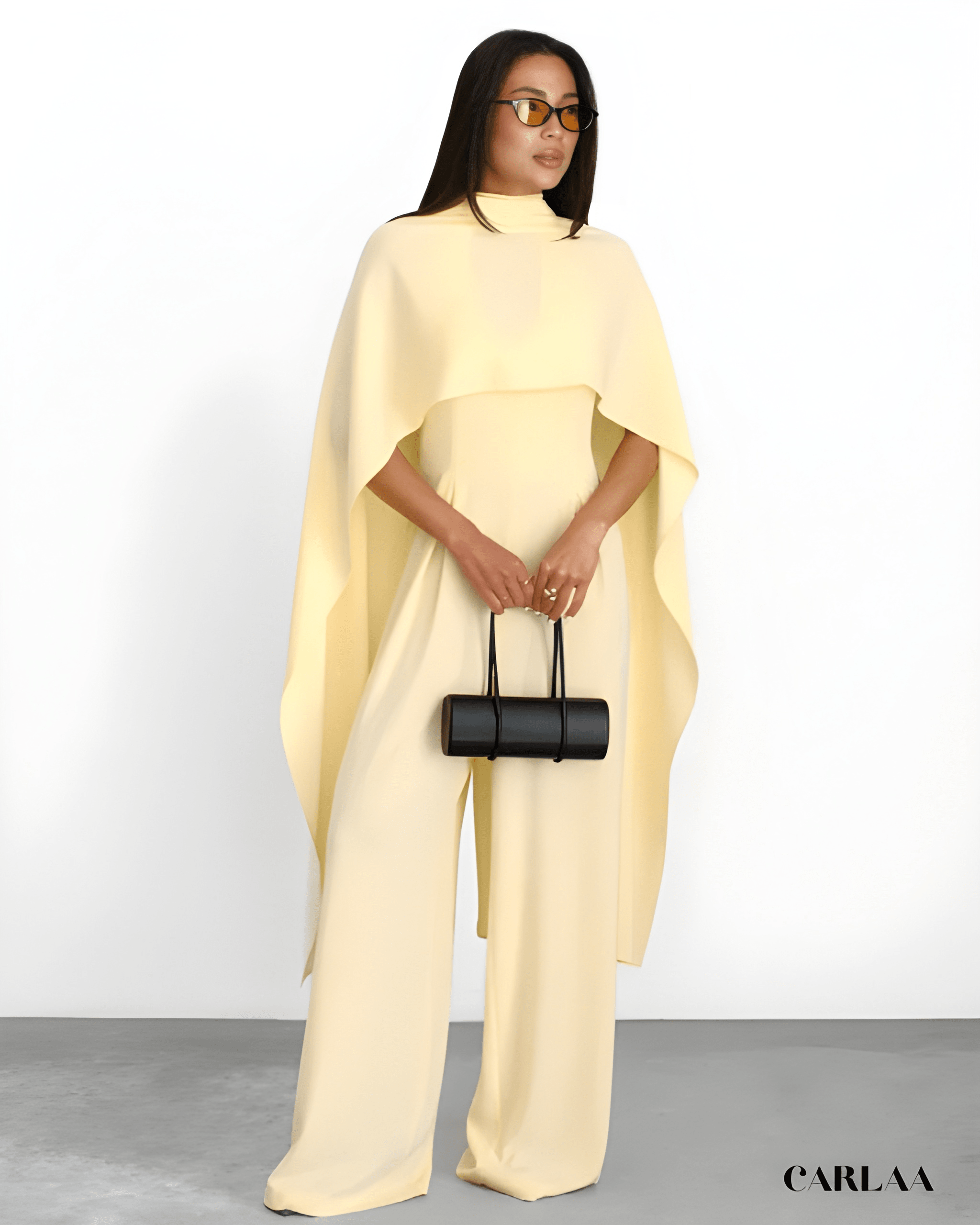 Combinaison jaune pastel mariage