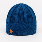 Blue knitted hat