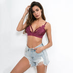 Charmante Fleur Creuse Dentelle Sexy Soutien-gorge