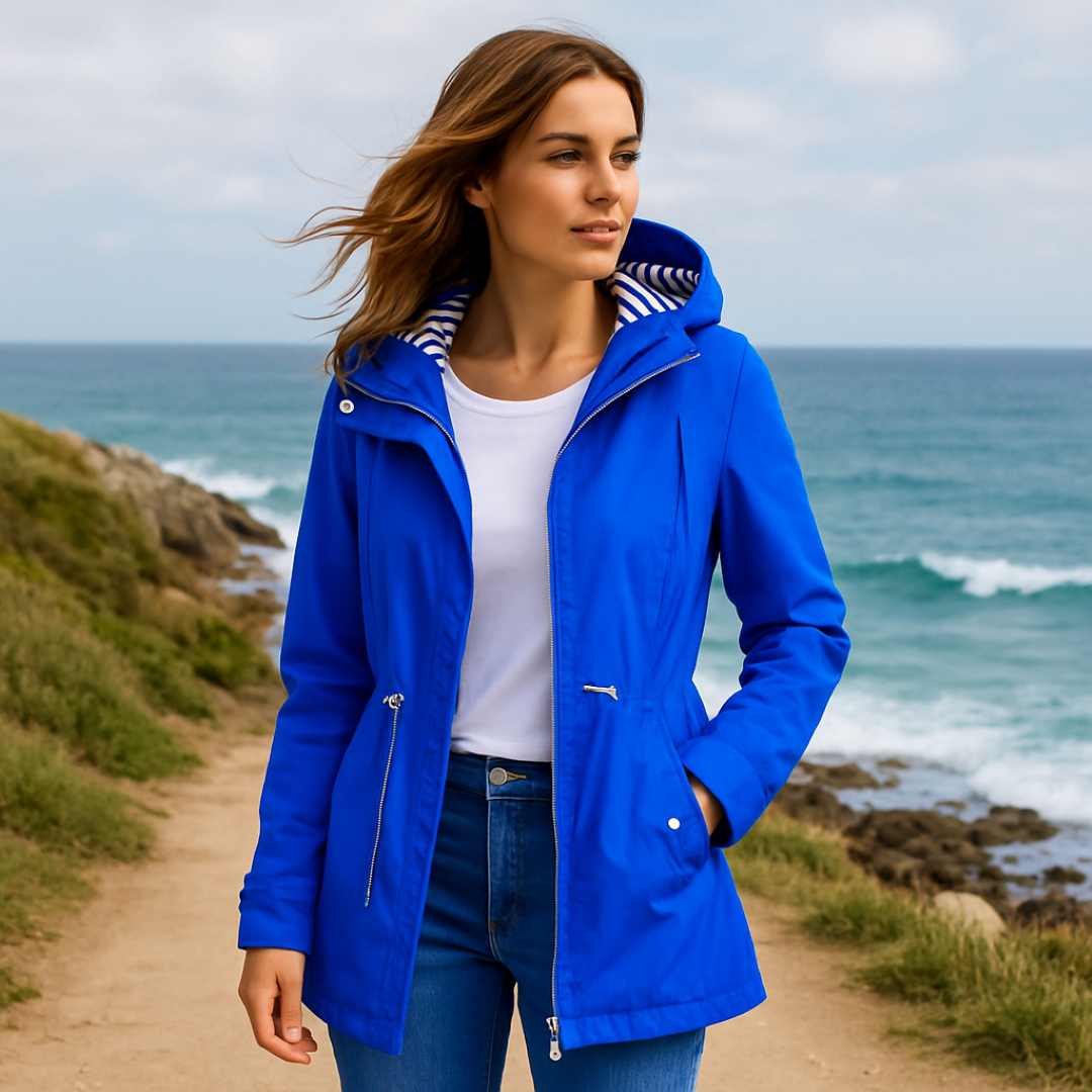 Beatrice | Parka imperméable d'hiver - coupe ajustable avec doublure de capuche rayée et isolation thermique