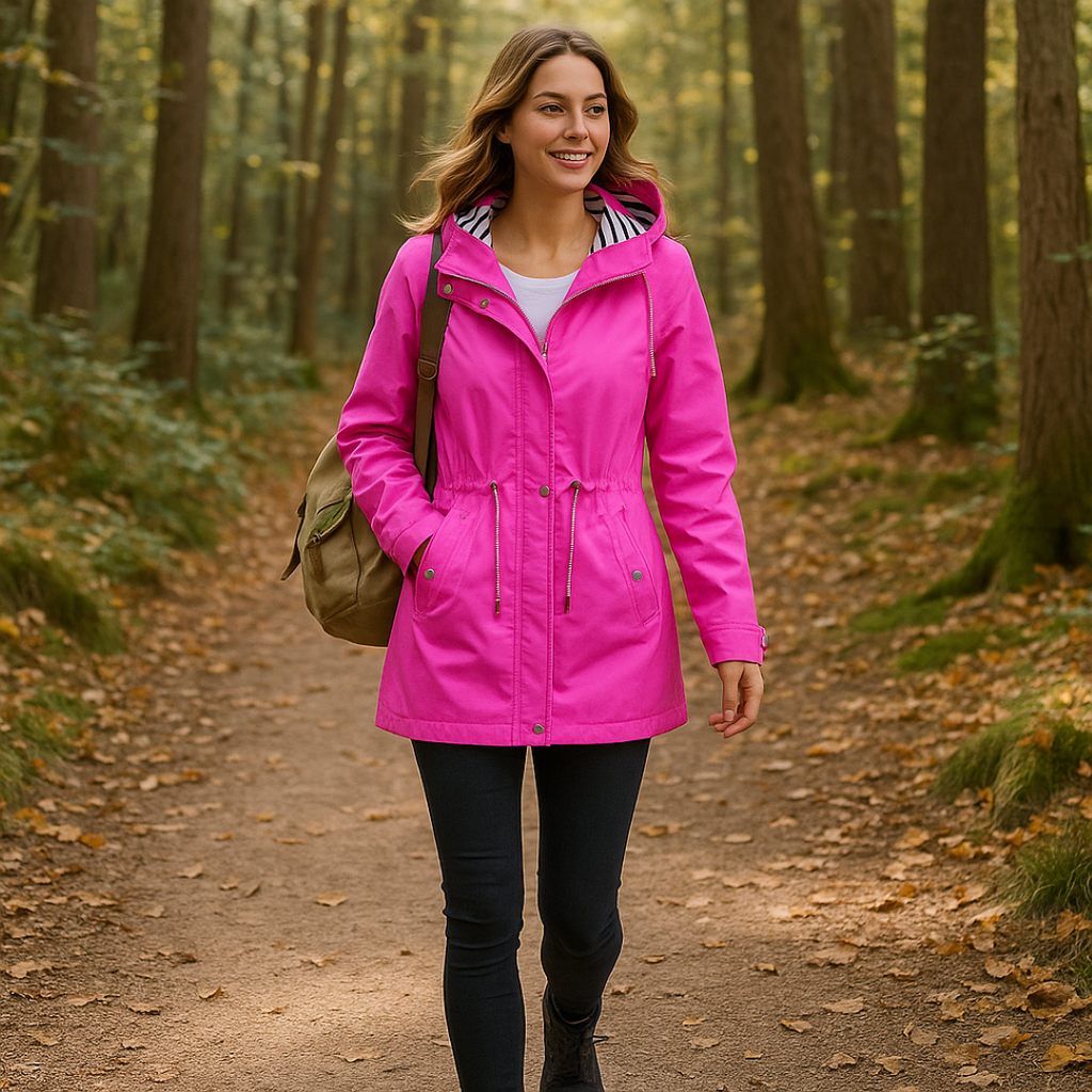 Beatrice | Parka imperméable d'hiver - coupe ajustable avec doublure de capuche rayée et isolation thermique