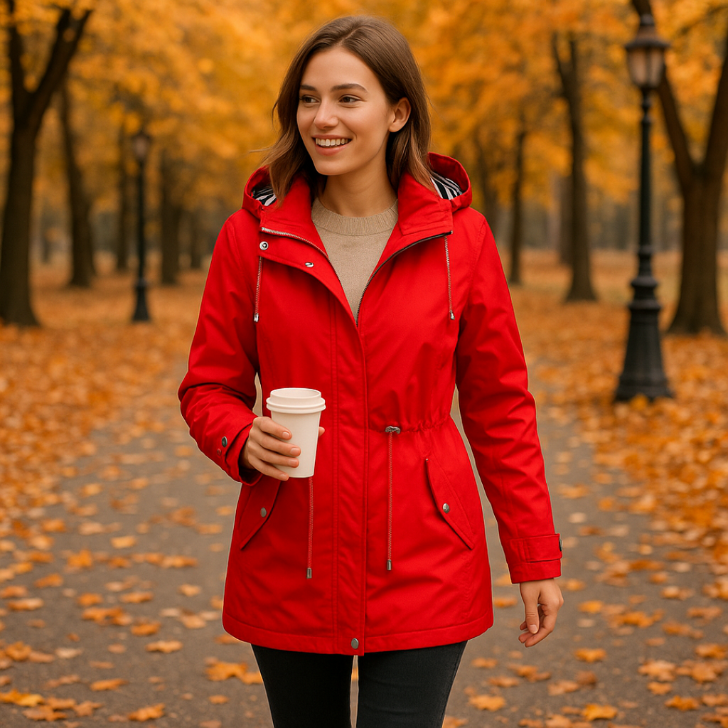 Beatrice | Parka imperméable d'hiver - coupe ajustable avec doublure de capuche rayée et isolation thermique