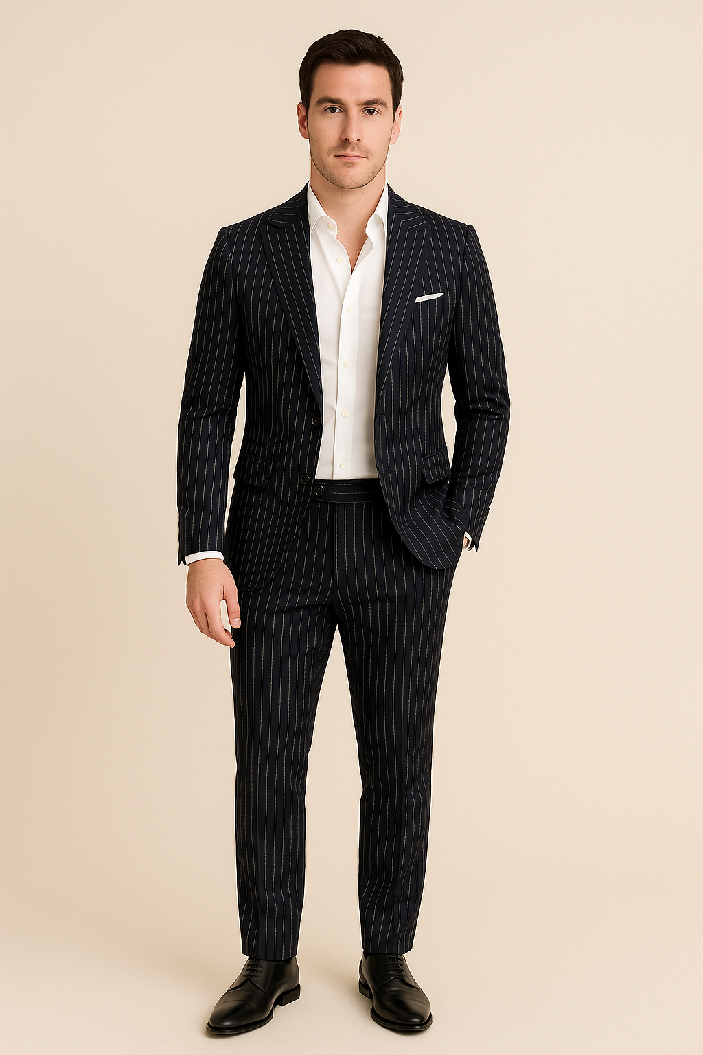 Ensemble de costume deux pièces slim de haute qualité pour l'automne, pantalon et veste combinés