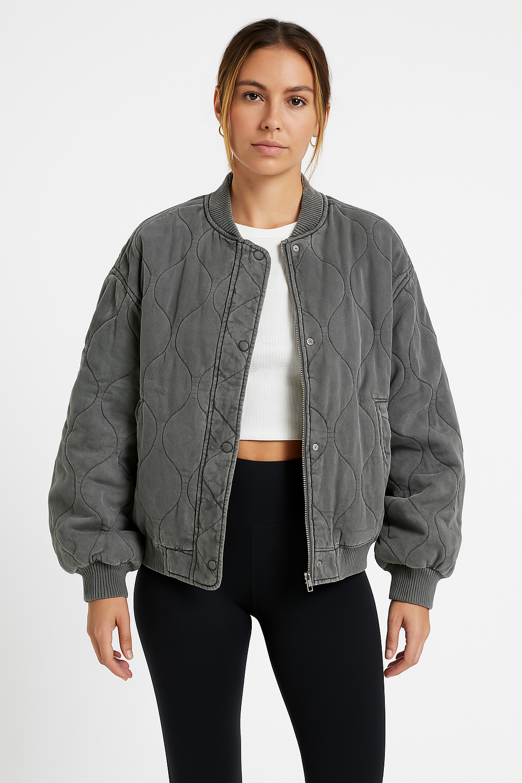Blouson aviateur pour femme - veste légère de printemps et d'automne