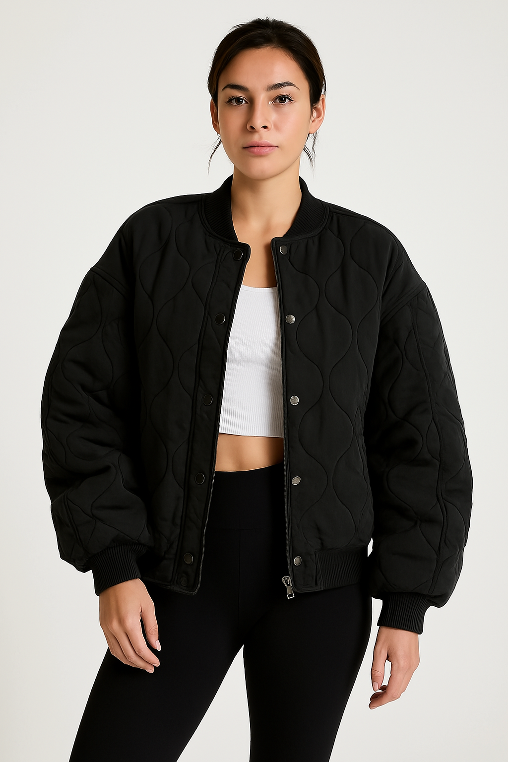 Blouson aviateur pour femme - veste légère de printemps et d'automne