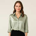 Luxurious Silk Blouse for Women – Elegant Vintage-Inspired Silk Top