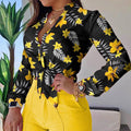 Chemise Mode Fleur Imprimé