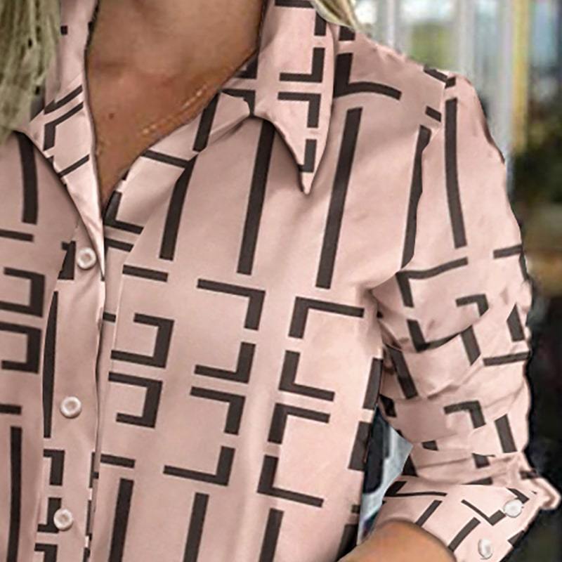 Graphic print long-sleeve shirt