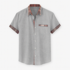 Gray Men's short sleeve shirt