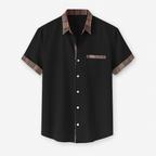 Black Men's short sleeve shirt