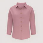 Rose Pink Long Sleeves Button Shirt