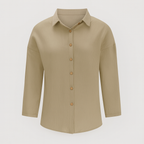 Khaki Long Sleeves Button Shirt